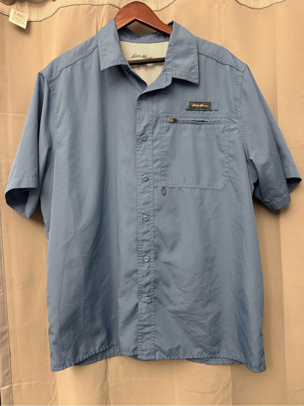 Eddie Bauer men’s short sleeve dry wick button up - size XL